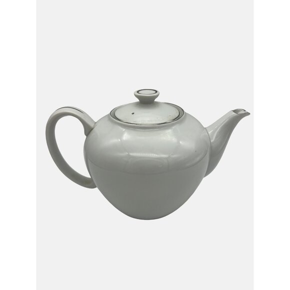 Orient China Japan Teapot Pink Floral Design Platinum Trim 5.5" - Picture 3 of 7